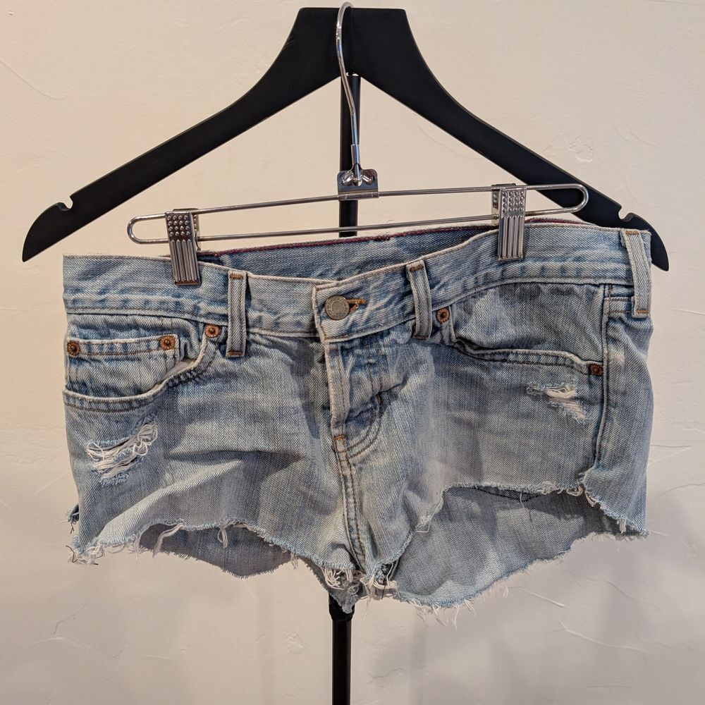 Abercrombie & Fitch Light Blue Jean Shorts
